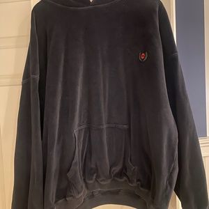 Velour hoodie